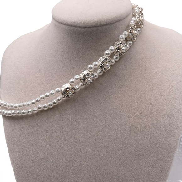 Jewelry - ❤️ Party Pearl x Crystal Choker Necklace